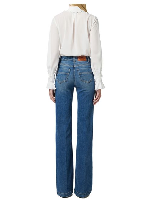 Camicia Elisabetta Franchi donna CA10552E2 360 avorio ricami floreali ELISABETTA FRANCHI | Camicie | CA10552E2360